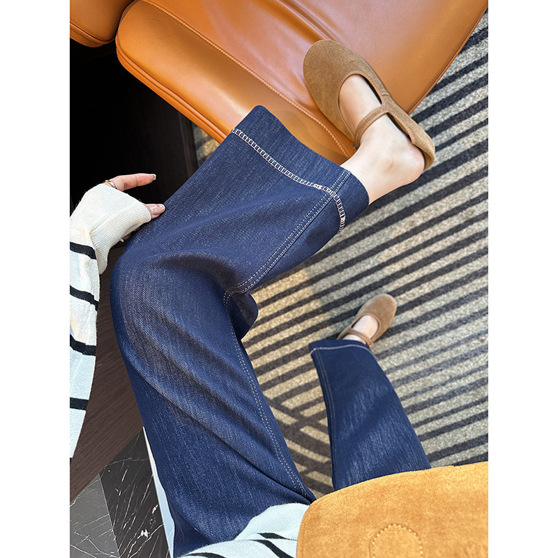 遮胯报恩裤~！九分直筒宽松牛仔裤女2026春新款高腰小个子阔腿裤,女装/女士精品,牛仔裤,淘宝优惠券,粉丝福利购,淘宝优惠卷