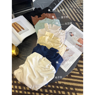 上衣 女秋新简约百搭显瘦绒衫 高频穿搭王 7色丝光羊毛圆领打底衫