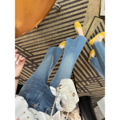 显瘦喇叭裤 腿精生成器 小个子修身 女2026新款 四面弹微喇牛仔裤