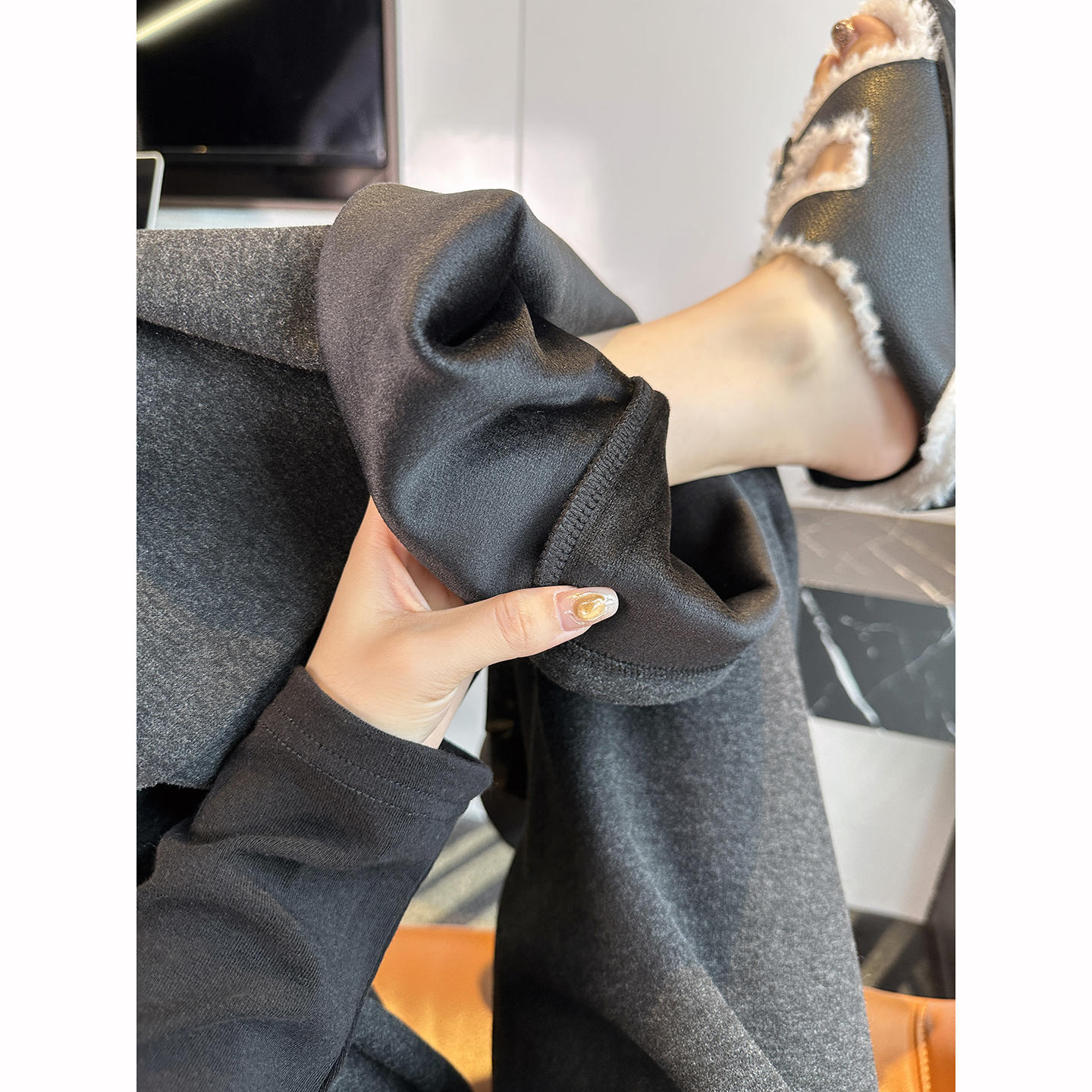 一条过冬！多色加厚绒垂感休闲裤