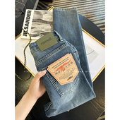 质感小绿牌 高腰显瘦烟管裤 九分直筒牛仔裤 春季 女2026新款 力荐