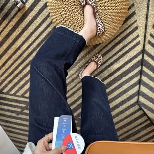 型 花边直筒裤 复古九分阔腿奶奶牛仔裤 新款 子 女2026春季 口碑版