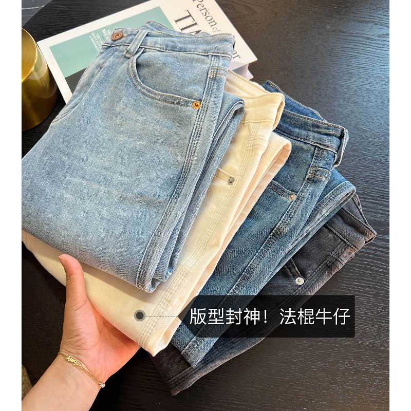 版型封神！~法棍牛仔裤女九分