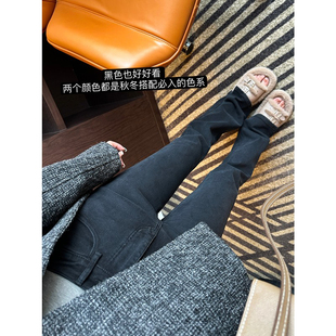 微喇叭裤 超模神裤 高腰直筒拖地新款 显高马蹄裤 女 2025开叉牛仔裤