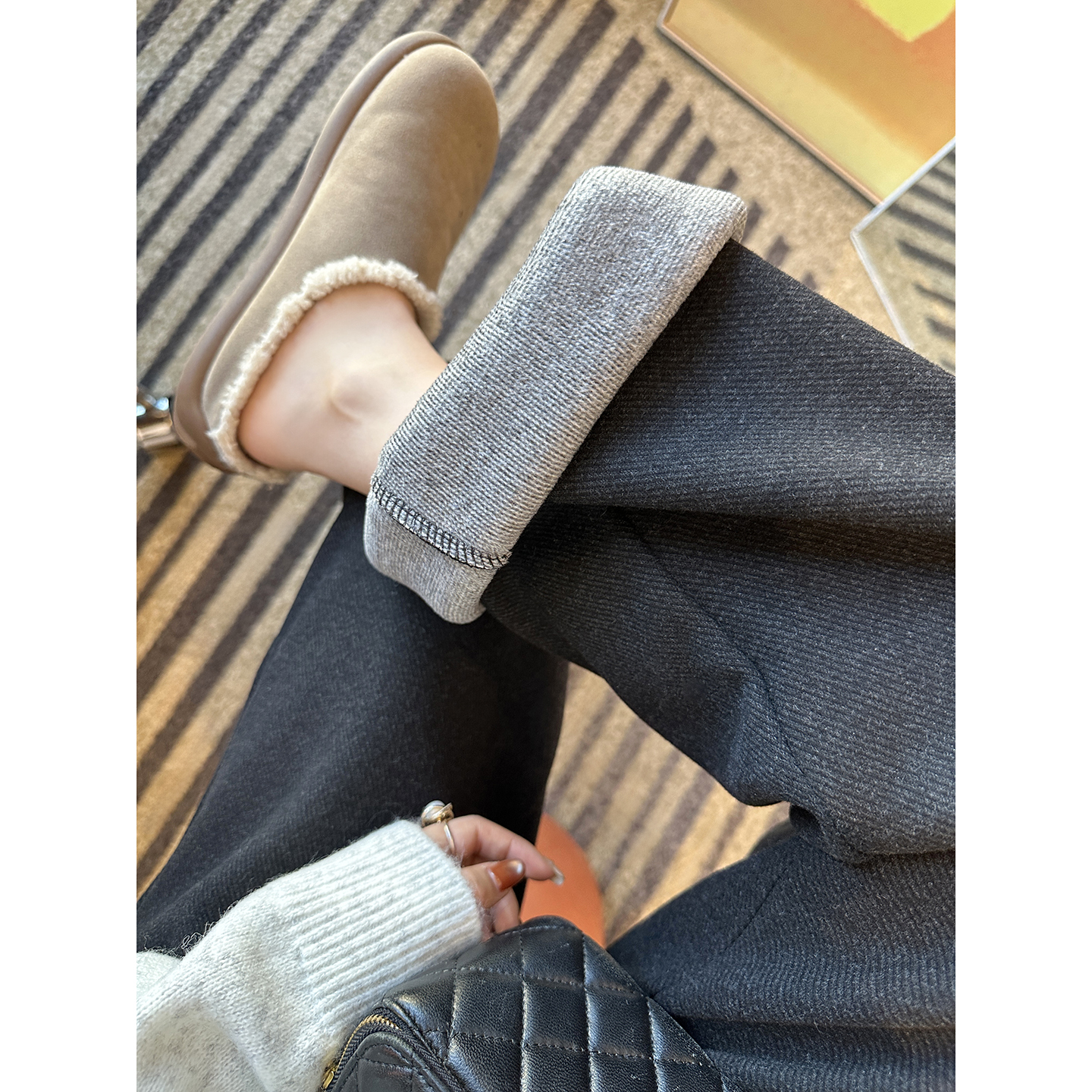 新升级！豆腐神裤羊毛直筒休闲裤