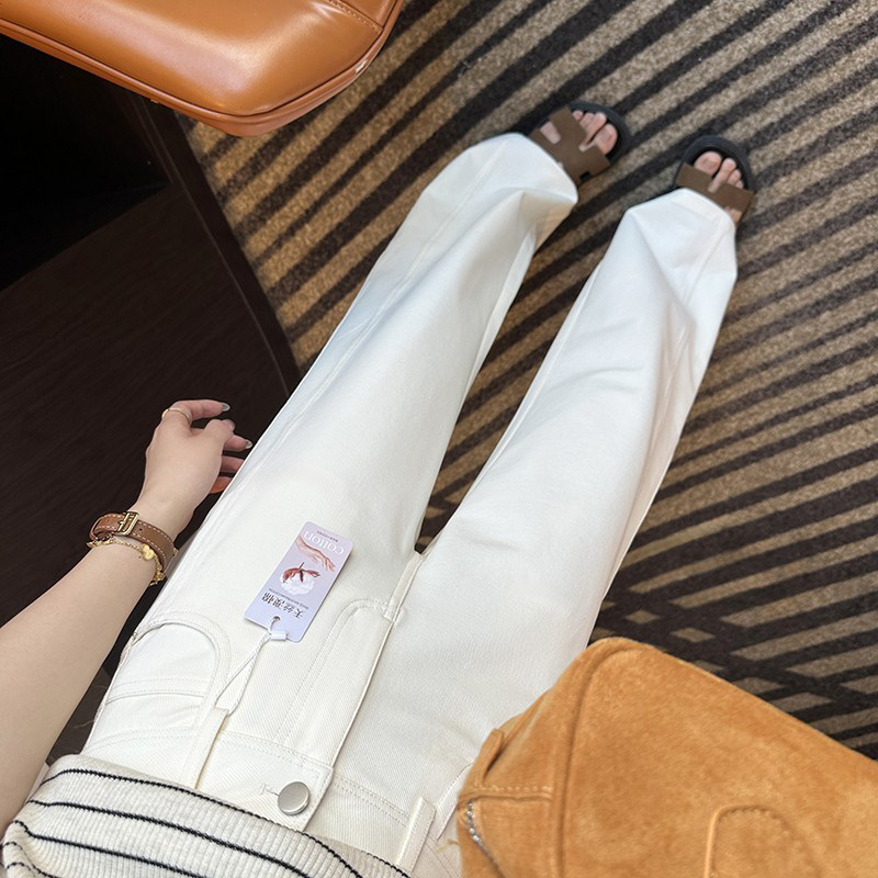 质感封神~！凉感天丝针织阔腿裤女2025夏季新款百搭显瘦休闲裤子,女装/女士精品,休闲裤,淘宝优惠券,粉丝福利购,淘宝优惠卷