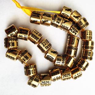 鸽子足环防剪信鸽信鸽赛鸽翻翻种鸽环钢环 铜环防剪