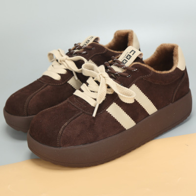 2025冬季新款大码女鞋41到43加肥显脚小休闲鞋加绒保暖大号棉鞋女