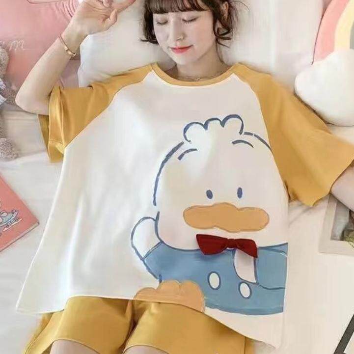 网红可爱女卡通睡衣短裤家具服装
