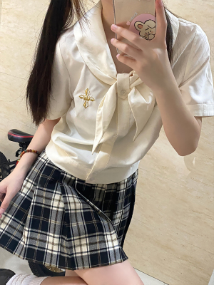 原创校供可爱兔耳衬衫