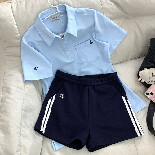 原创设计简约短裤夏季透气校供感