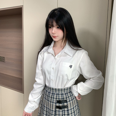 【铃音高】狗皮皮JK原创内搭长袖衬衫校供感日系打底T恤