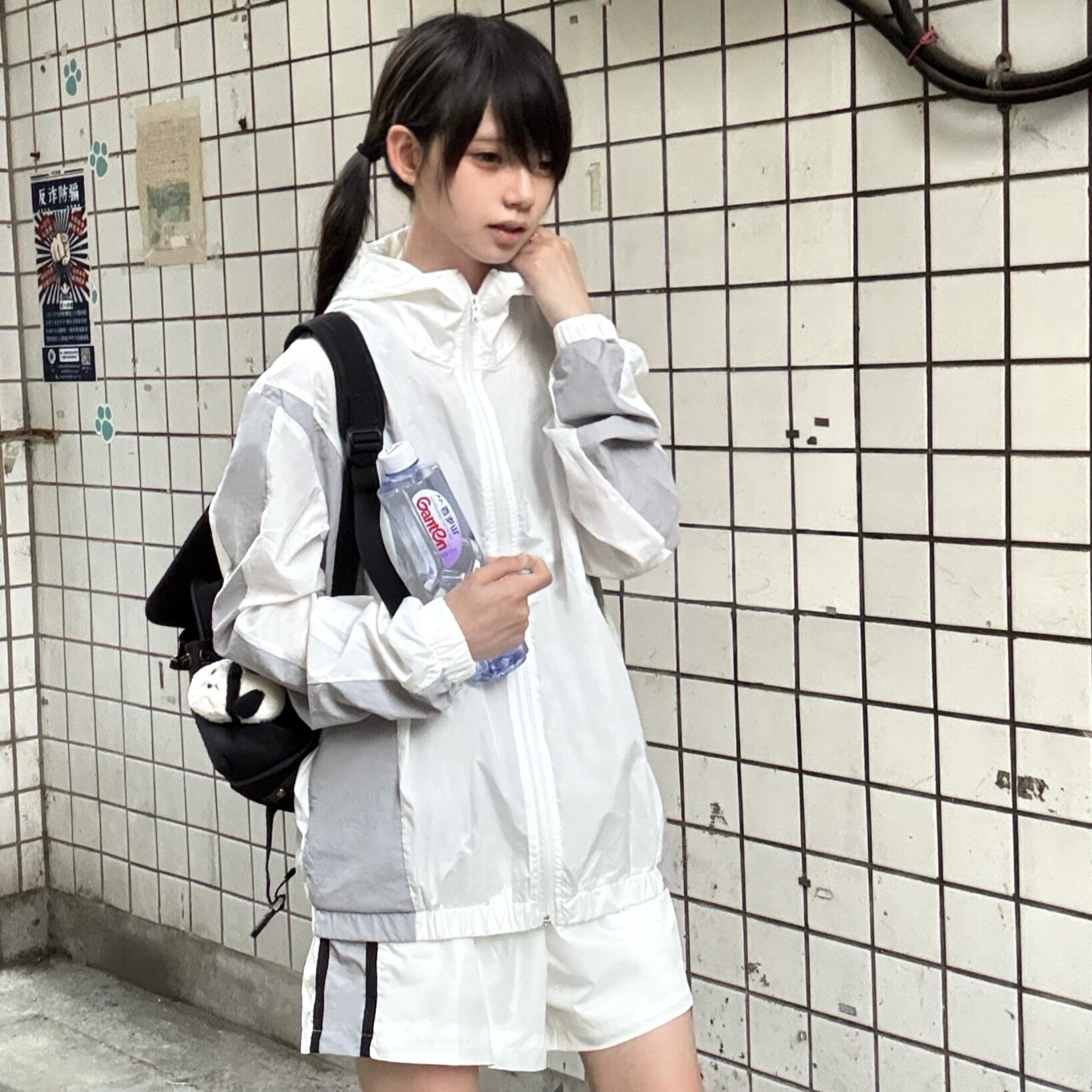 【猎星】原创防晒衣女新款皮肤衣户外运动防晒服套装狗皮皮jk制服