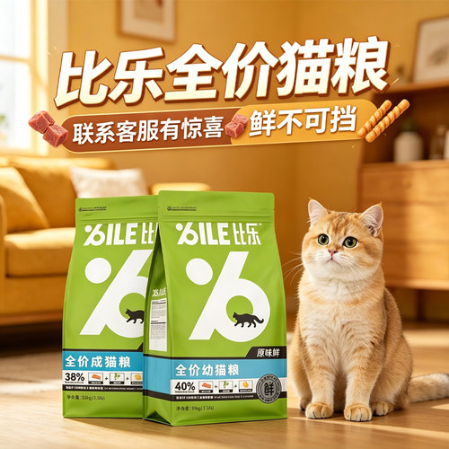比乐猫粮鲜全价猫粮猫粮冻干