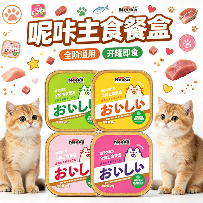 呢咔主食餐盒通用肉泥湿粮盒罐头图片