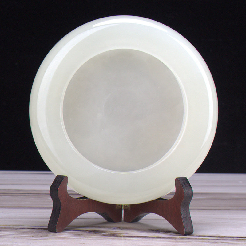 新款家用大号玉石烟灰缸客厅天然石材创意装饰礼品办公室石头摆件