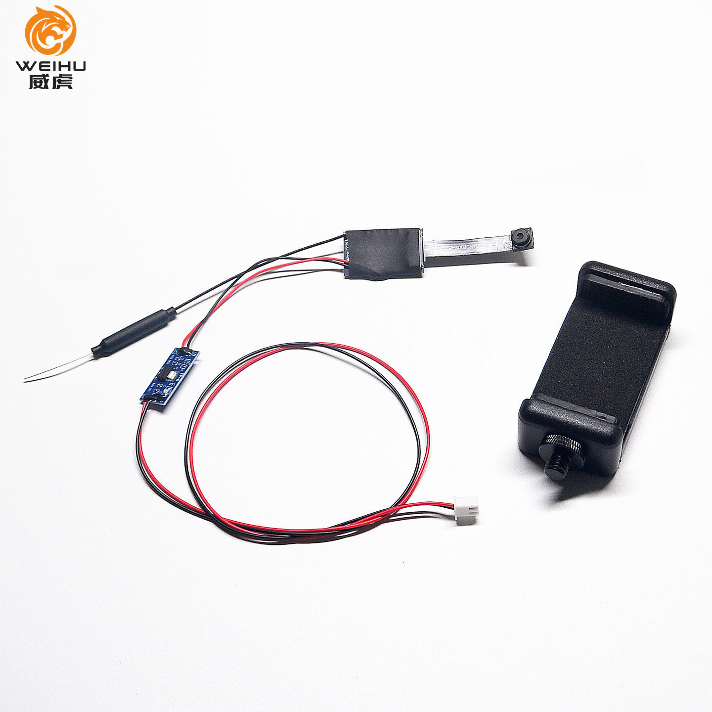 适用恒龙1/16遥控坦克WIFI图传改装配件摄像头路拍器手机支架