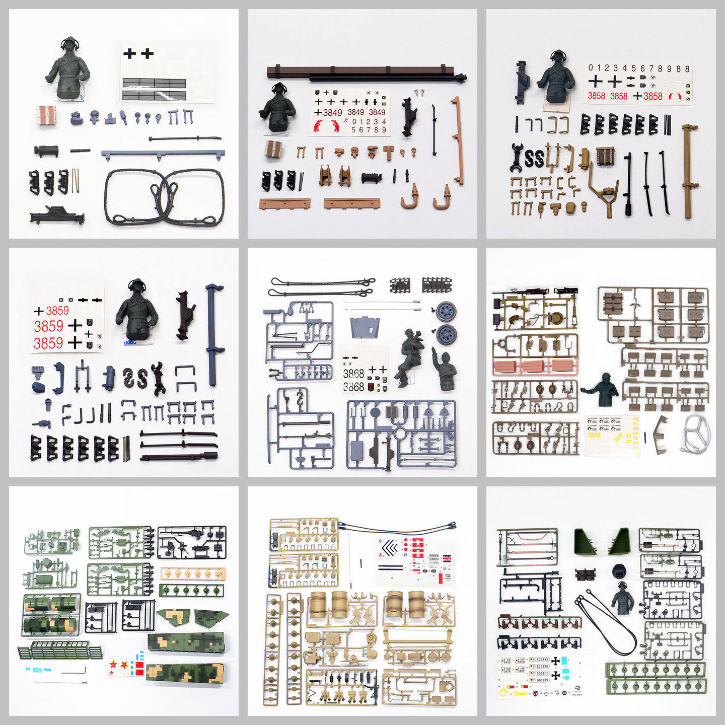 恒龙1/16遥控坦克模型细节件自装件外观配件塑料装饰件全系列型号