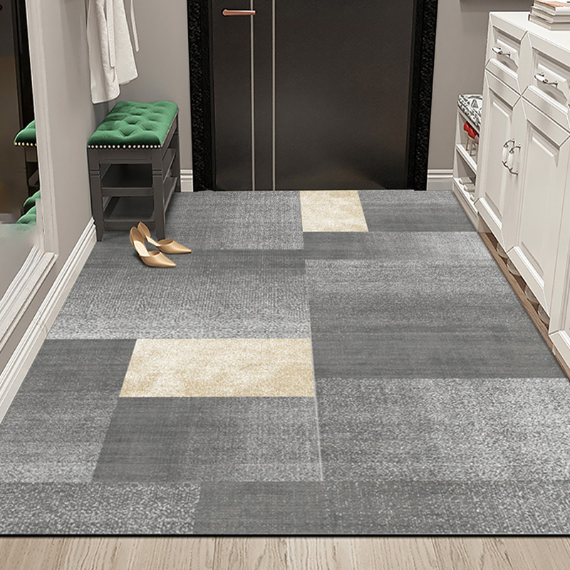 入户门地垫门垫纯色侘寂风家用入户玄关脚垫简约现代门口地毯