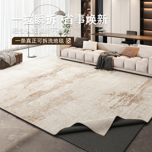可拆洗地毯客厅2026新款防水可机洗双层免洗可擦加厚沙发茶几地垫