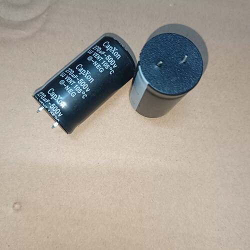 可议价共37只500v270uf丰宾牛角电解电容体积2545mm
