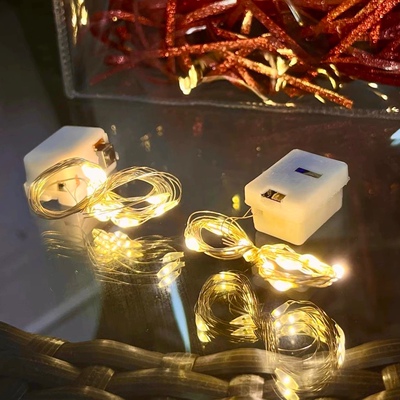 LED灯串生日鲜花暖白闪灯