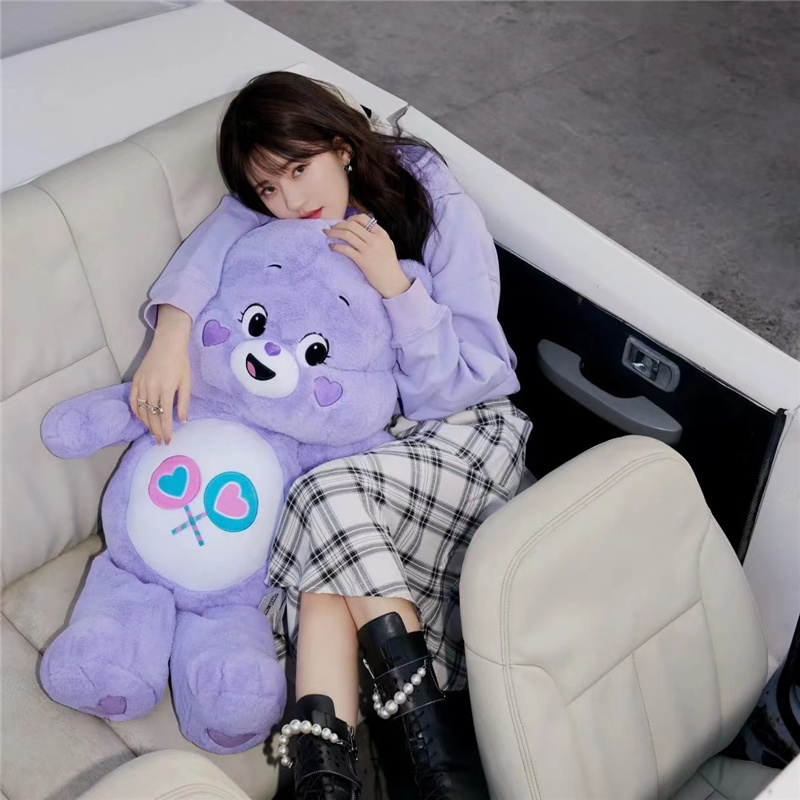 正版carebear彩虹熊公仔网红抱枕