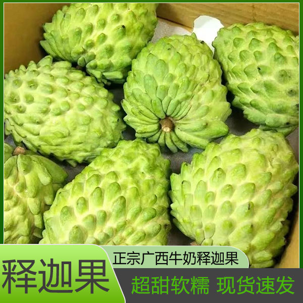 现摘特大果5斤凤梨凤梨释迦果新鲜甜水果包邮林檎牛奶番荔枝包邮