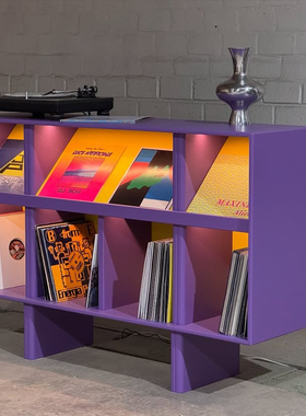 孟菲斯彩色落地置物架家用现代简约陈列架ins多巴胺中古收纳书架