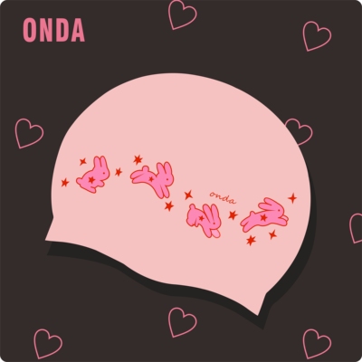 ONDA可爱卡通硅胶防水护耳泳帽