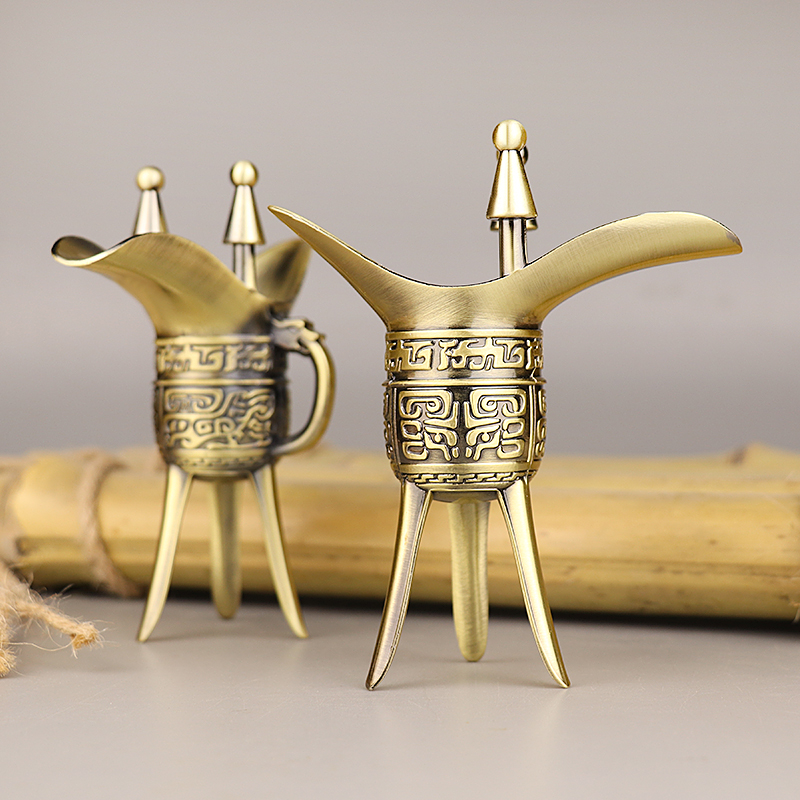 仿古青铜器皿酒具三爵杯