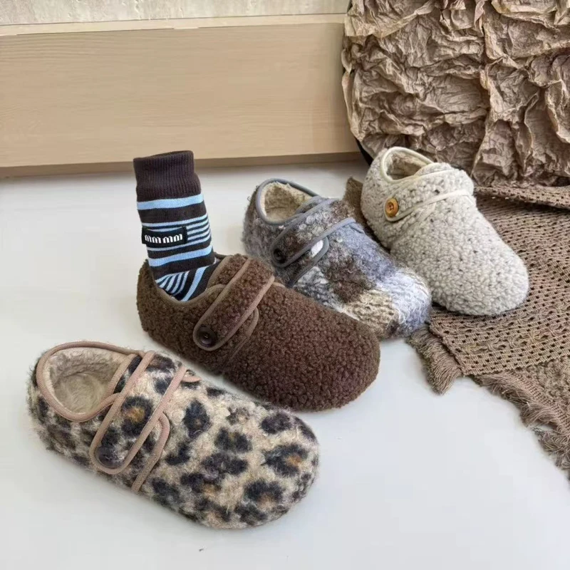 小小101TD35软底加绒毛毛鞋2025秋季保暖魔术贴勃肯单鞋FZNDD088,女鞋,勃肯鞋/软木鞋,淘宝优惠券,粉丝福利购,淘宝优惠卷