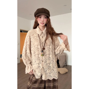 紫一女装穿搭【落花为信】秋季新款小众加厚时尚衬衫女10848