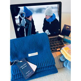 戴围巾的毛帽帽不掉毛推荐｜ 100%纯绵羊毛围巾20cm宽版本