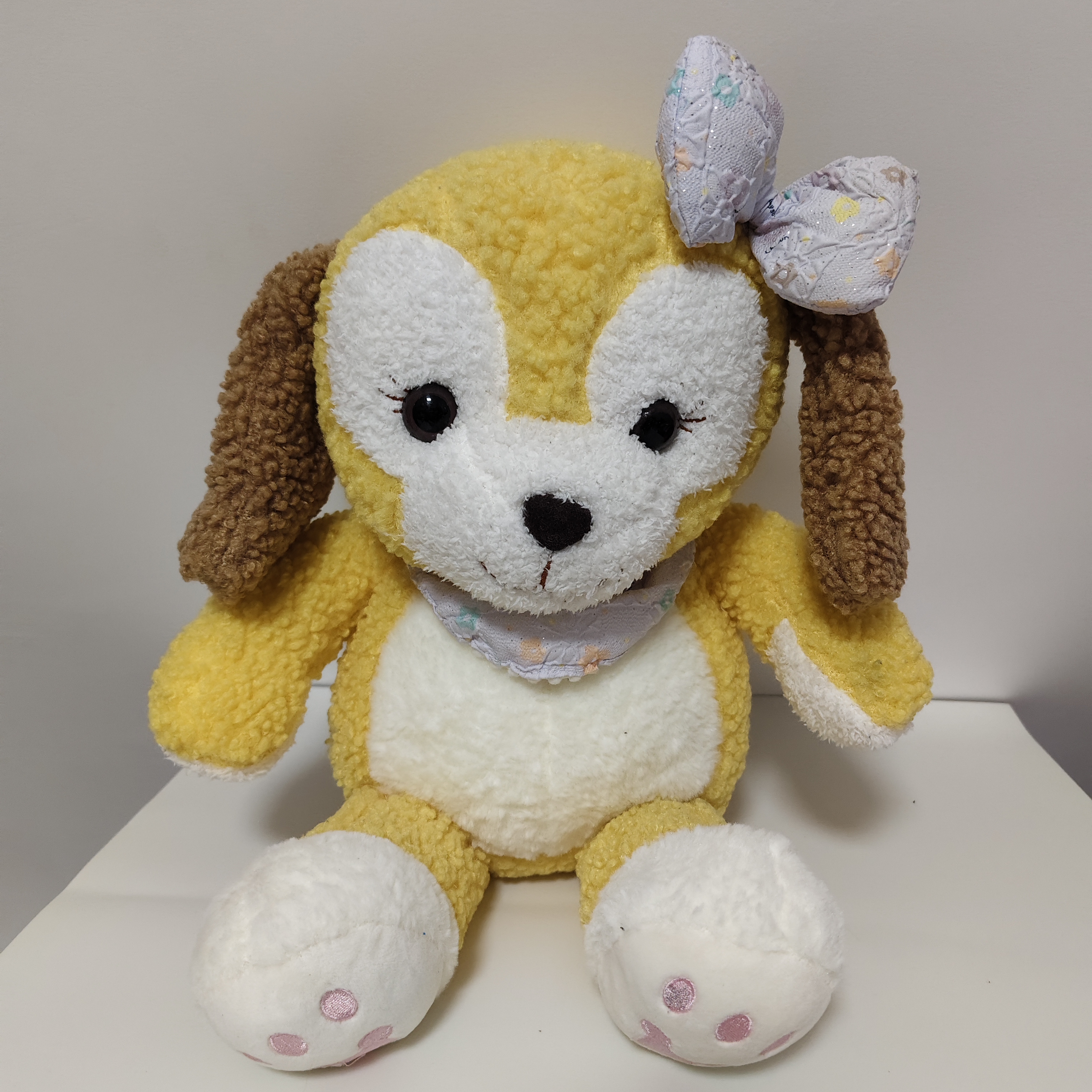 全新可爱毛巾狗狗毛绒玩具女孩玩偶暖心陪伴儿童生日礼物高40厘米