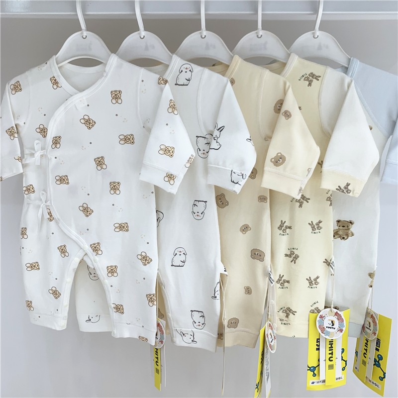 新生儿衣服依米兔无骨春秋月子服