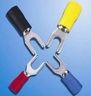 叉形预绝缘端头 科威冷压接线端子SV1.25 铜线耳 铜鼻子 1000