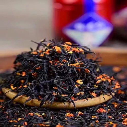 青岛野生崂山桂花红茶蜜香茗苑春