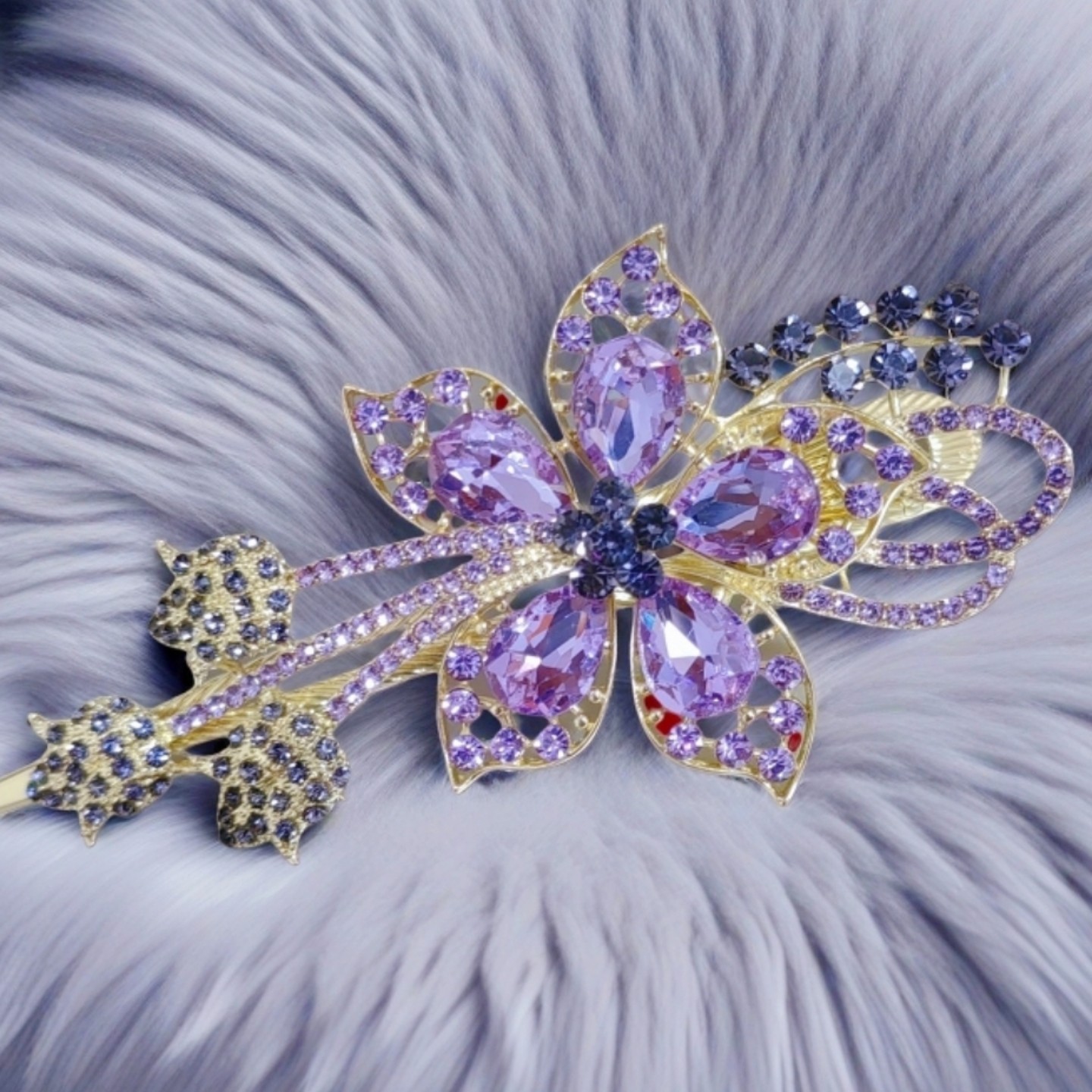 欧美新款发夹后脑勺头饰成人发饰大号鸭嘴夹抓夹盘发礼物高端轻奢