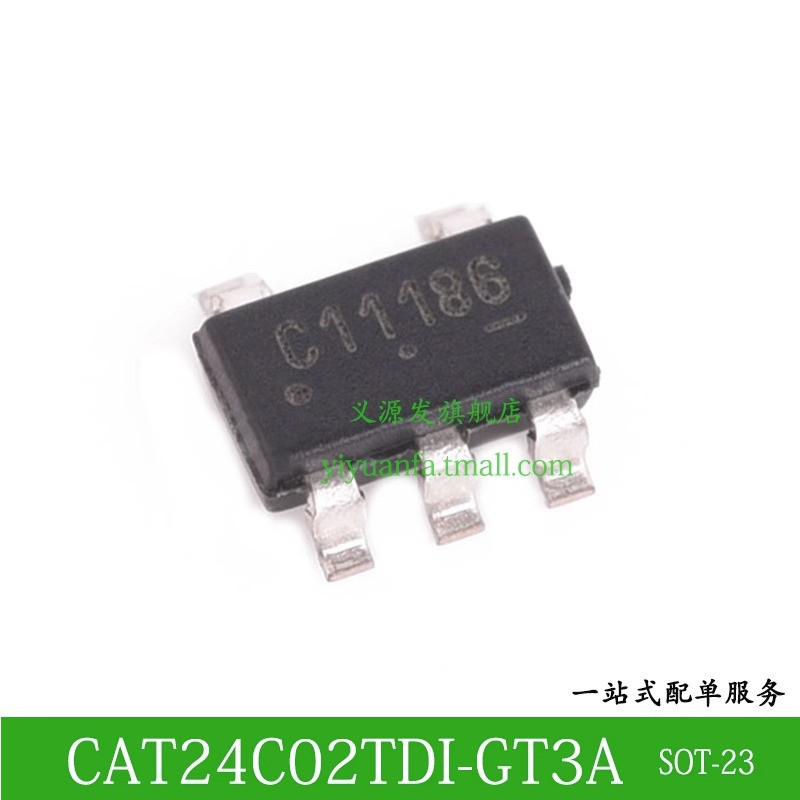 义源发存储器CAT24C02TDI-GT3A SOT-23贴片原装芯片 2Kb 400kHz-封面