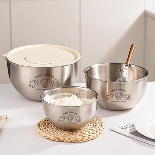 打蛋盆不锈钢304搅拌碗食品级烘焙专用工具蛋糕加深奶油打发盆