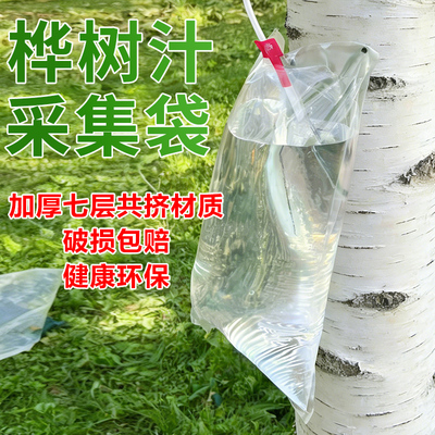 加厚防爆桦树汁袋密封植物液体采集袋新款升级桦树汁原液采集袋子
