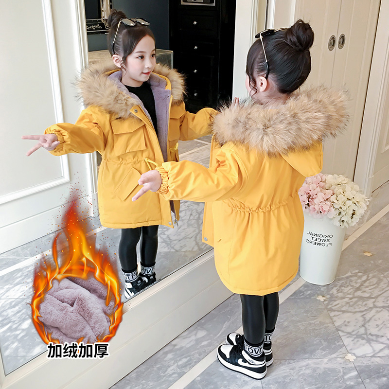 女童冬装棉衣外套儿童棉袄洋气
