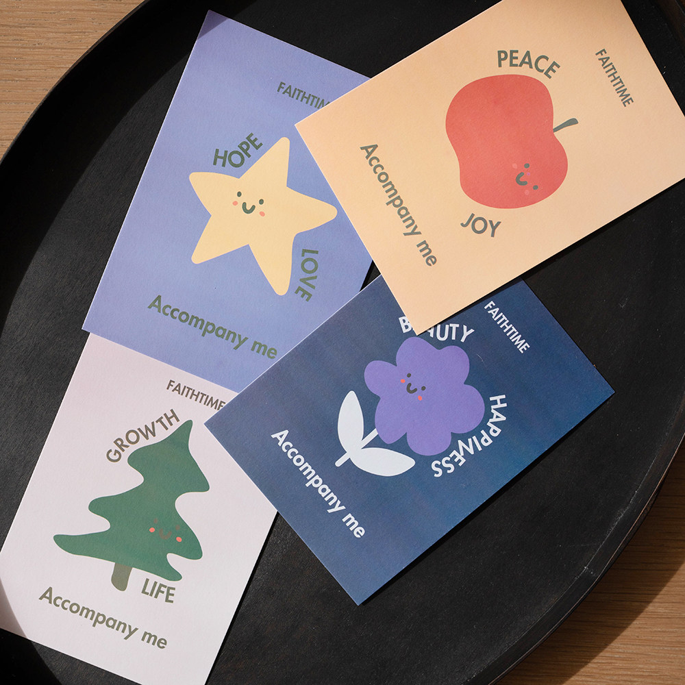 FaithTime 圣诞祝福贺卡创意潮流节日祝福语贺卡礼物手写卡精致