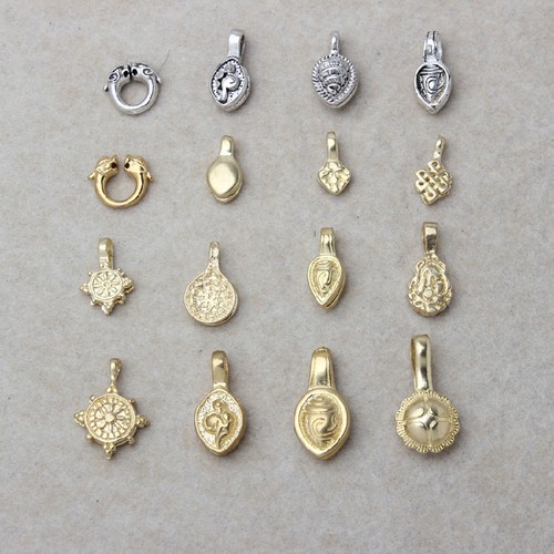 佛珠卡子黄铜金银手串108颗