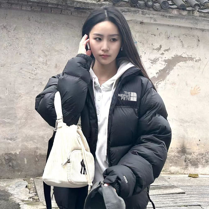 妍姐北面羽绒服女款1996美版短款保暖加厚女士外套冬季700蓬男款