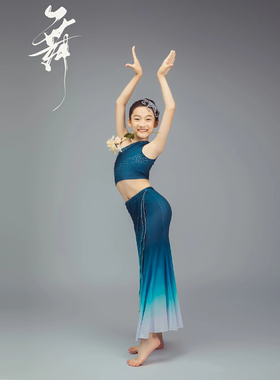 儿童成人傣族舞蹈服装艺考剧目演出练习半身裙包臀孔雀舞彩云之南