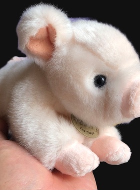 正版toyclub粉色小猪猪公仔毛绒玩具可爱小猪宝宝趴趴猪年吉祥物