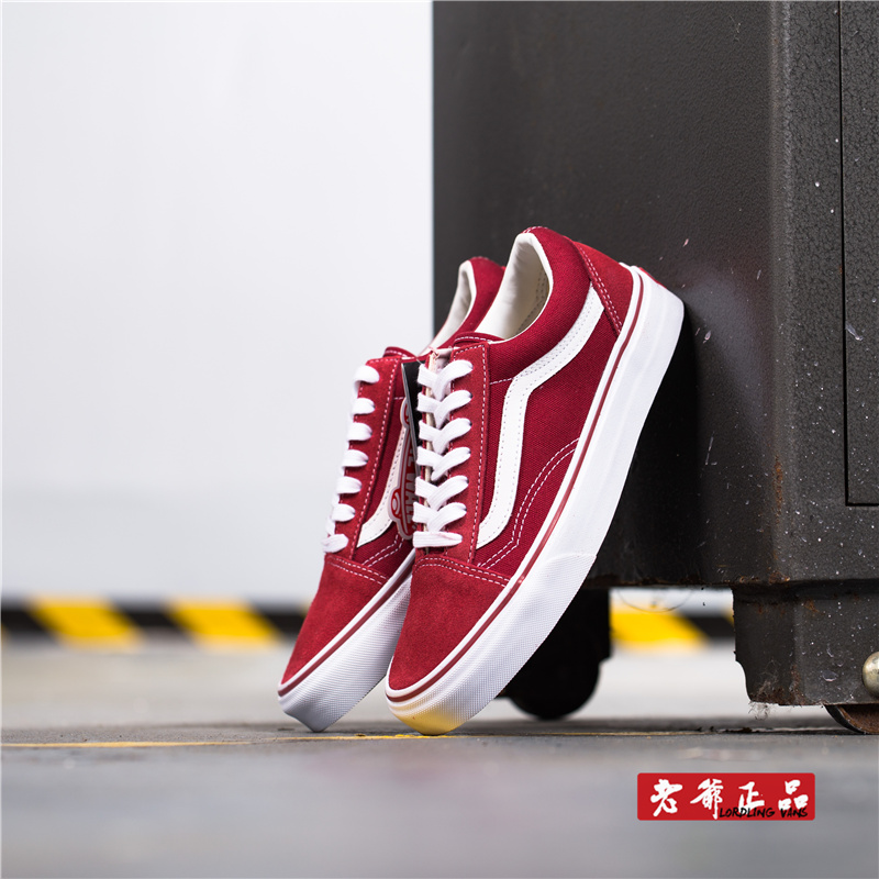ÀÏÒ¯¼ÒÐÂÆ·°üÓÊVans old skool¾µä¾ÆºìÉ«·Ã«Æ¤ÄÐÅ®·«²¼ÐÝÏÐЬ