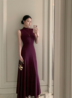 Middletone 恰恰裙 优雅气质垂顺感连衣裙女秋冬内搭裙收腰长裙